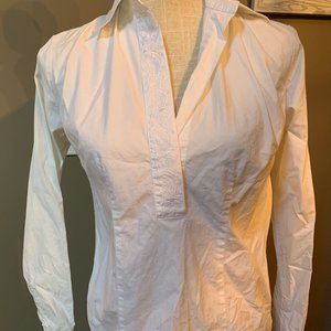 Ann Taylor Loft White Blouse